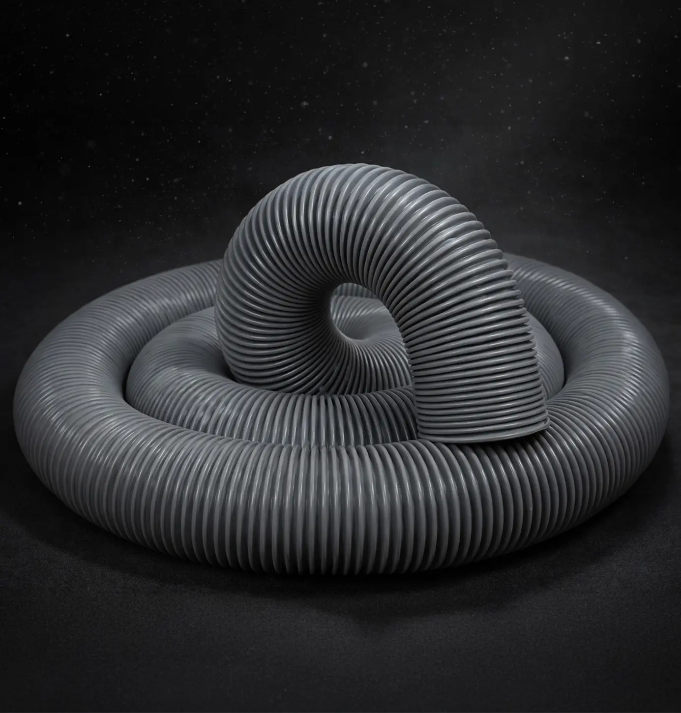 PVC ventilation hose for airflow, exhaust gas, and dust extraction systems